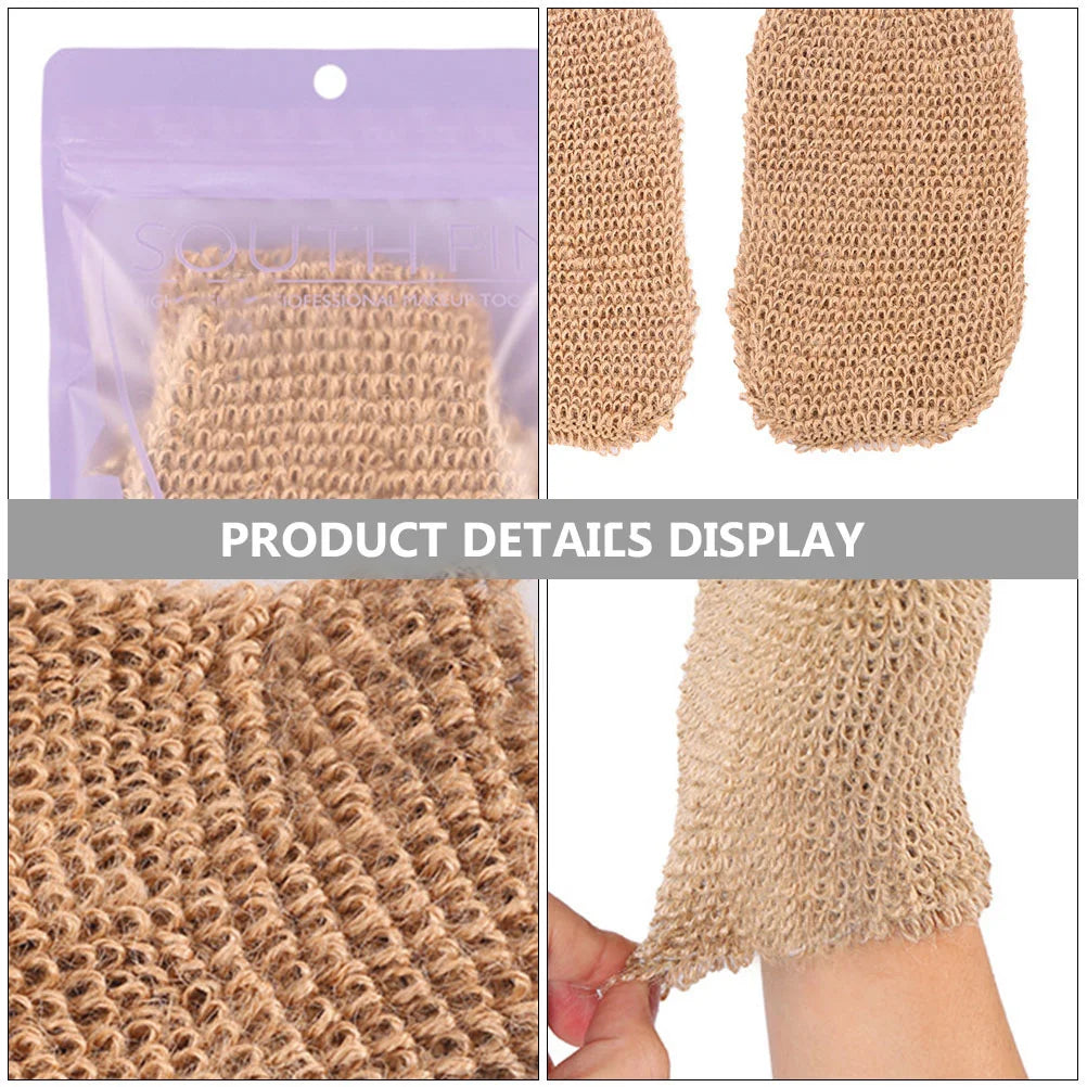 Jute/Hemp Exfoliating Bath Gloves