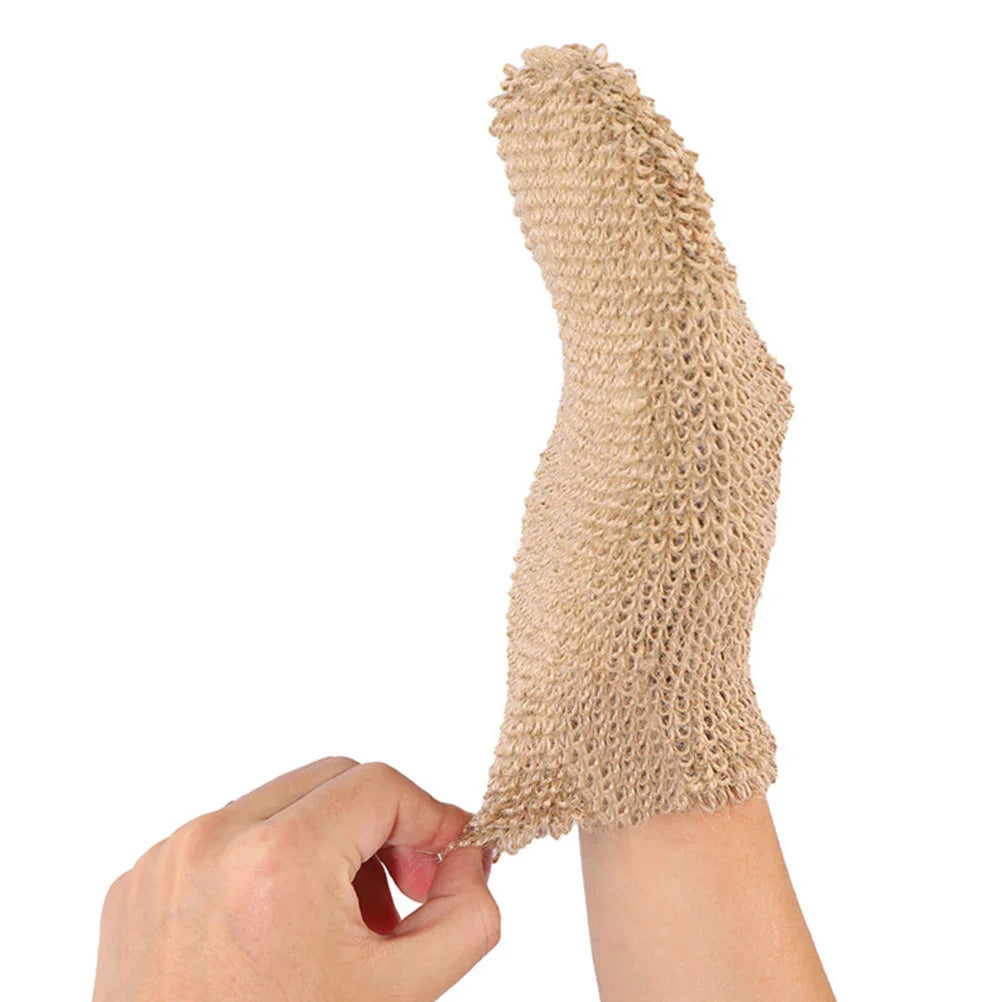 Jute/Hemp Exfoliating Bath Gloves