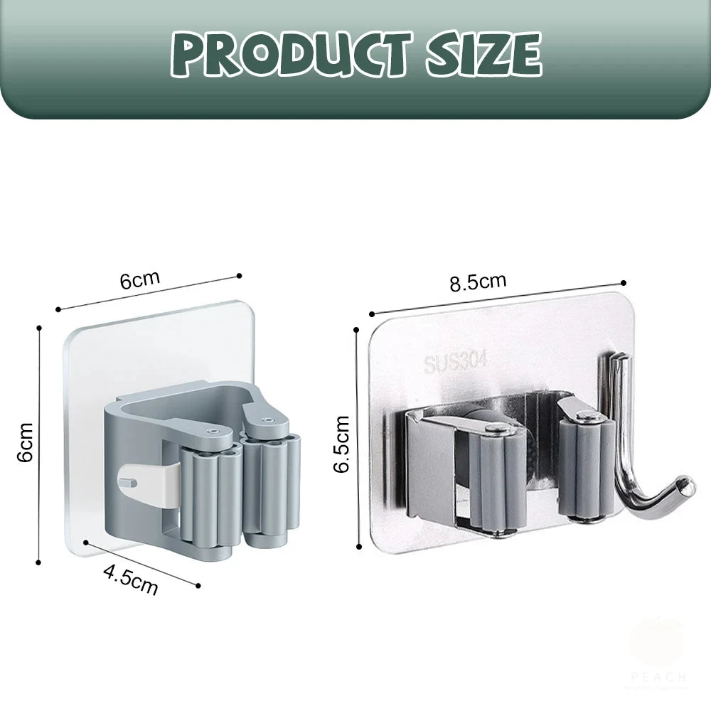 Mop/Broom Holder - 4pk