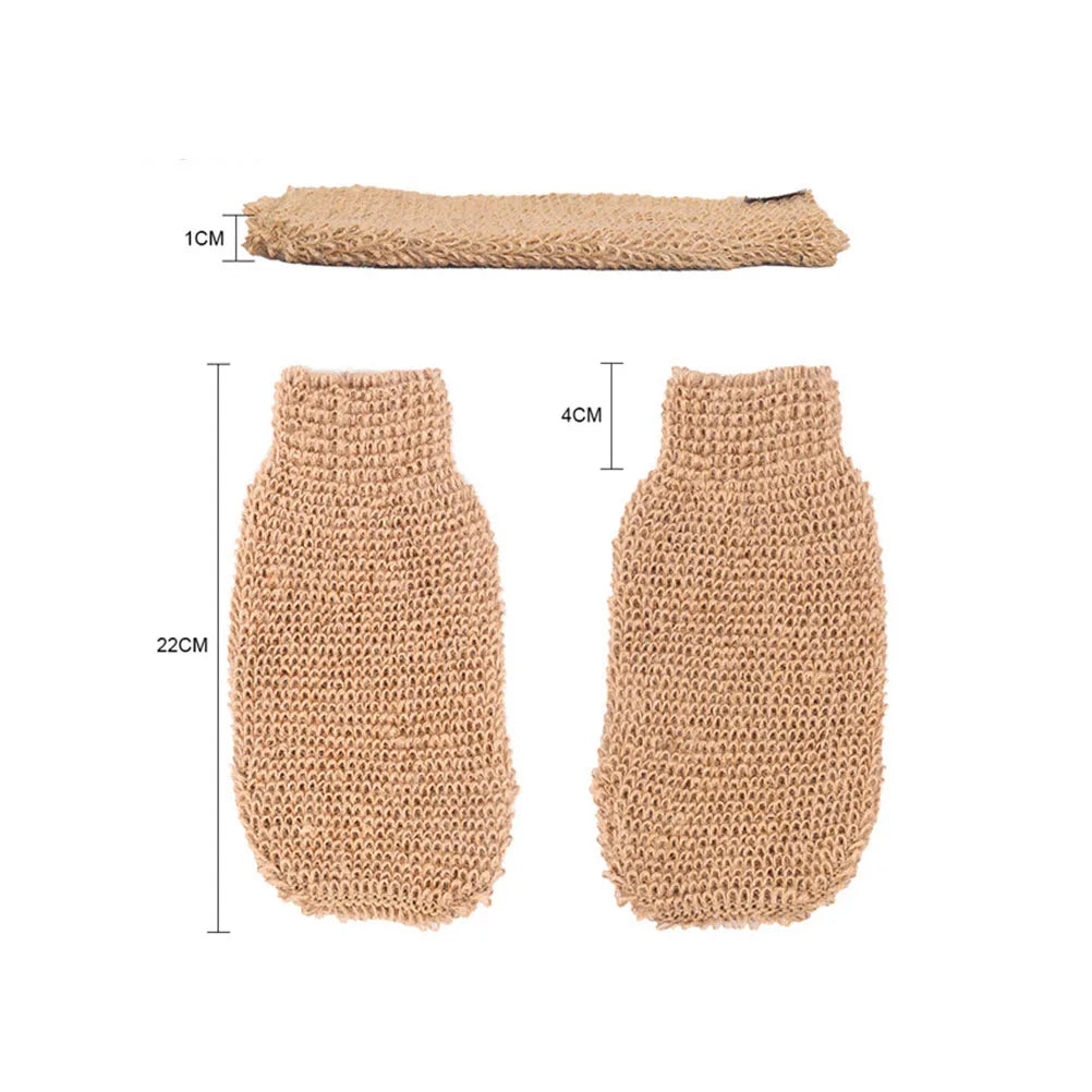 Jute/Hemp Exfoliating Bath Gloves
