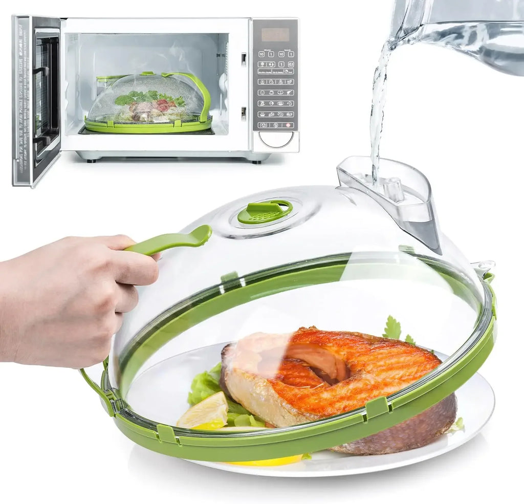 Microwave Food Cover with Steamer