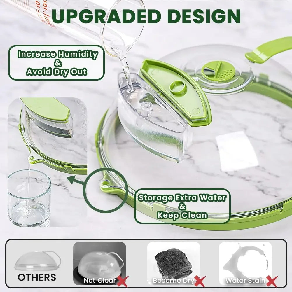 Microwave Food Cover with Steamer